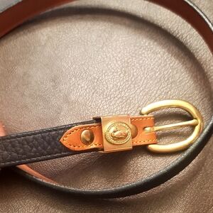 Dooney & Bourke black leather belt sz L